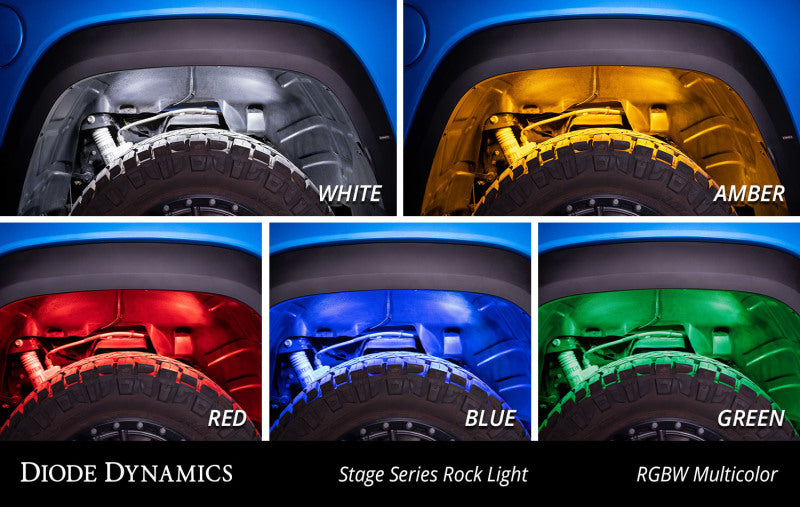 Diode Dynamics Stage Series RGBW LED Rock Light (Add-on 2-pack) Light Accessories and Wiring Diode Dynamics