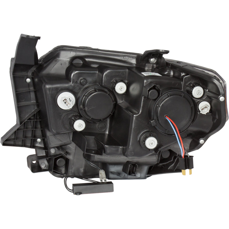 ANZO 2014-2016 Toyota Tundra Projector Headlights w/ U-Bar Chrome Headlights ANZO