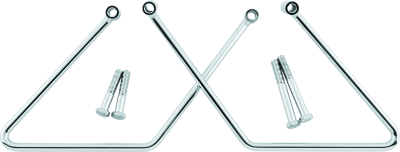 Bikers Choice 00-05 FXST 00-17 FLST Chrome Saddlebag Supports Pr Bags - Saddlebags Bikers Choice