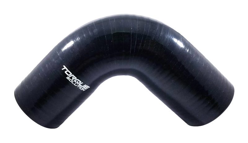 Torque Solution 90 Degree Silicone Elbow: 2 inch Black Universal Silicone Couplers & Hoses Torque Solution