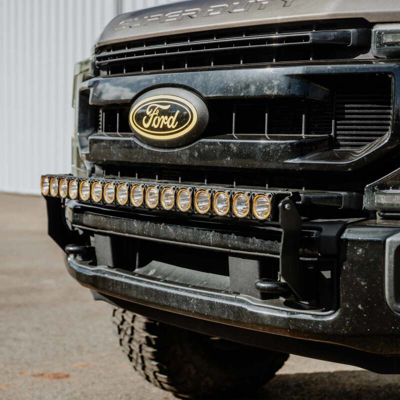 KC HiLiTES 11-16 Ford Super Duty Front Bumper Light Bar Mount For 40in Flex Era LED Light Bar Light Mounts KC HiLiTES