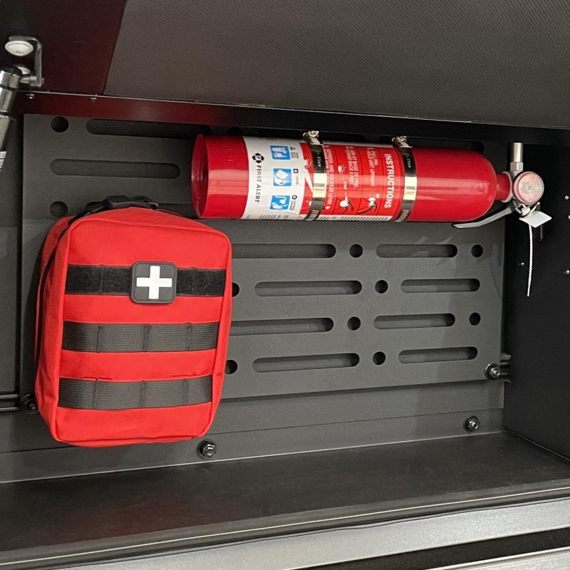 Westin EXP Toolbox Molle Panel - Black Bed Caps Westin