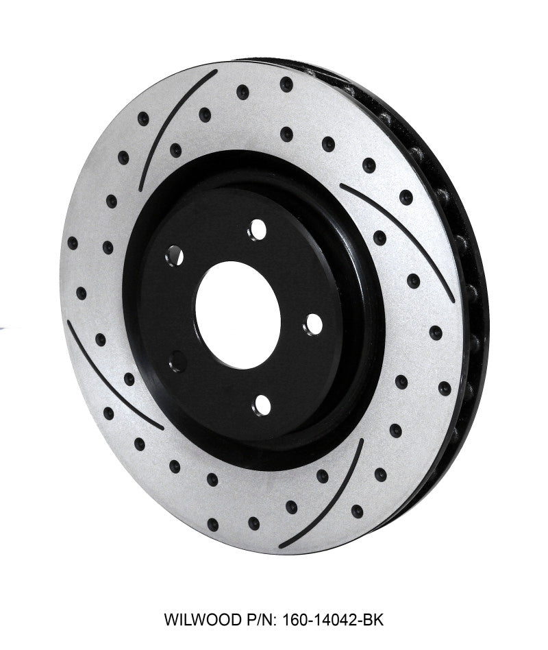 Wilwood Rotor-Front-SRP-C5/C6 Vette R/H-BLK 12.80 x 1.25 - 5 x 4.75 Brake Rotors - 2 Piece Wilwood