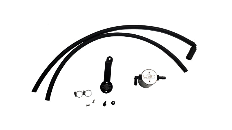 J&amp;L 18-24 Toyota Camry 3.5L V6 Oil Separator 3.0 Passenger Side - Clear Anodized Oil Separators J&L