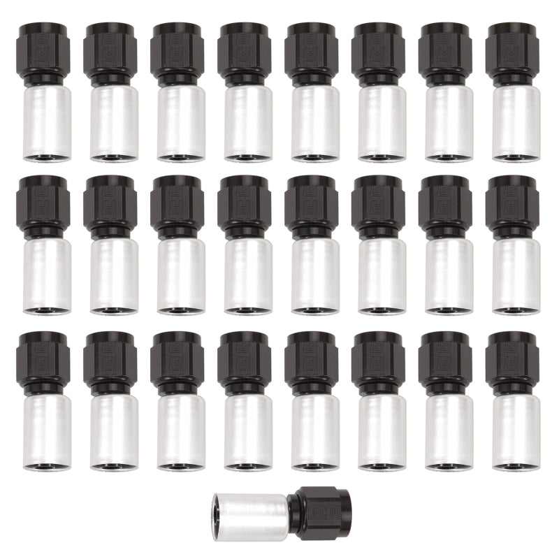Russell Performance -8 AN Proclassic Crimp Straight End (O.D. 0.700) (Qty. 25) Fittings Russell