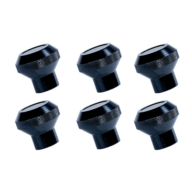 Rugged Ridge Billet Aluminum Dash Knob Set Black 76-86 Jeep CJ Dash & Interior Trim Rugged Ridge