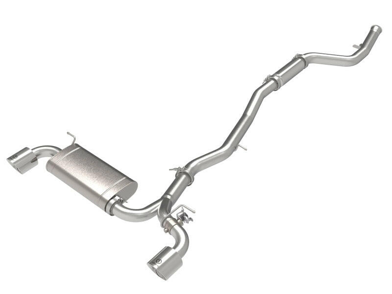 aFe POWER Takeda 2021 Toyota Supra 2.0L (t) 2.5in-3in 304 SS CB Exhaust w/ Polished Tips Catback aFe