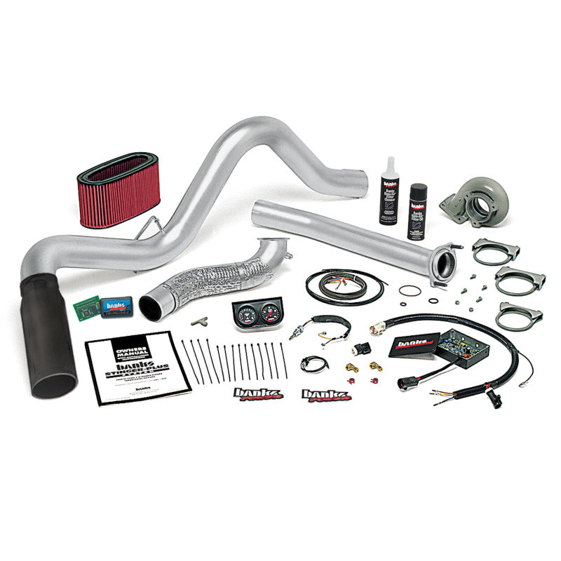 Banks Power 94-95.5 Ford 7.3L Man Stinger-Plus System - SS Single Exhaust w/ Black Tip Performance Packages Banks Power
