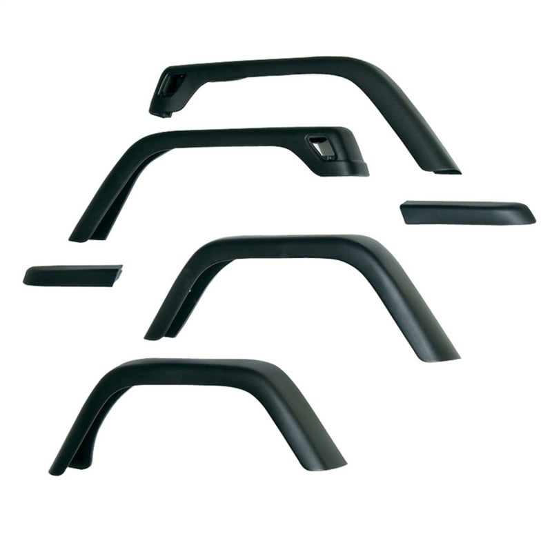 Omix 7-Inch Fender Flare Kit- 97-06 Jeep Wrangler Fender Flares OMIX