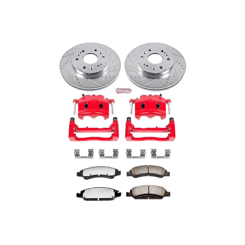 Power Stop 15-20 GMC Yukon XL Front Z36 Truck & Tow Kit w/Cals Brake Kits - Performance D&S PowerStop