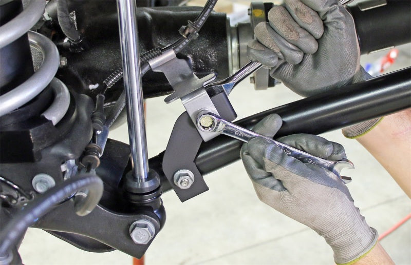 RockJock JL/JT Brake Line Relocation Bracket Kit Front Pair Brackets RockJock