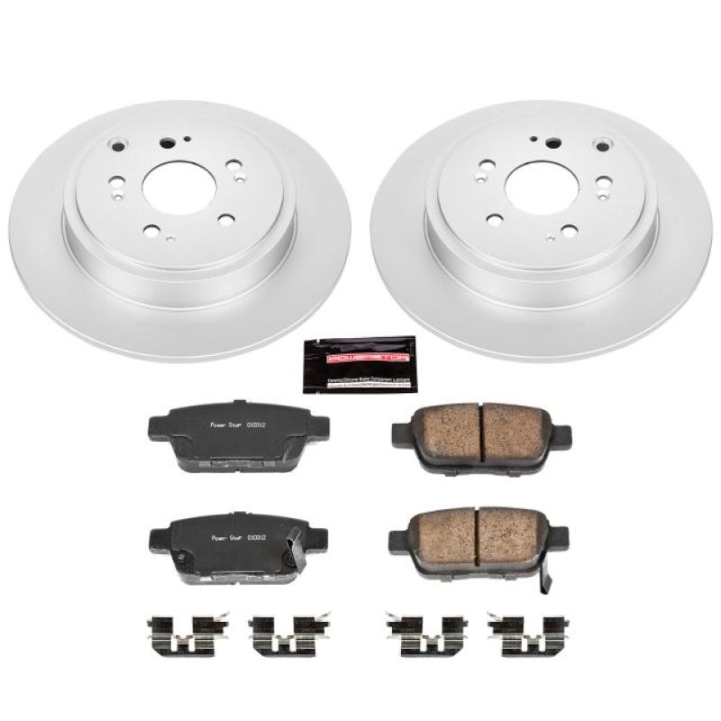 Power Stop 06-14 Honda Ridgeline Rear Z17 Evolution Geomet Coated Brake Kit Brake Kits - Performance Blank PowerStop