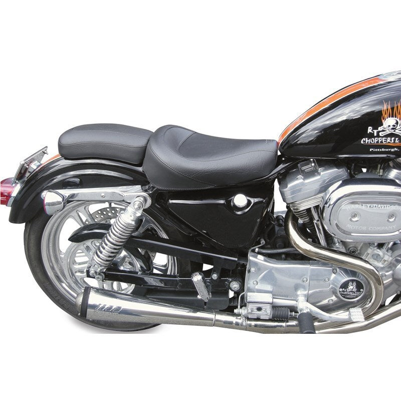Mustang 06-17 Harley Dyna Standard Touring Solo Seat - Black Solo Motorcycle Seats Mustang Motorcycle