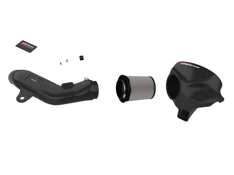 aFe Black Series Carbon Fiber CAIS w/PDS Filter 16-18 BMW M2 (F87) L6-3.0L Air Filters - Universal Fit aFe