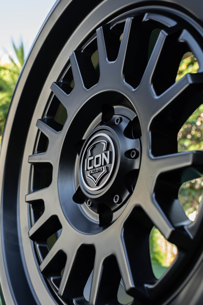 ICON Anza 17x8.5 6x135 +6mm Offset 5in BS 87.1mm Hub Bore Satin Black Wheel Wheels - Cast ICON
