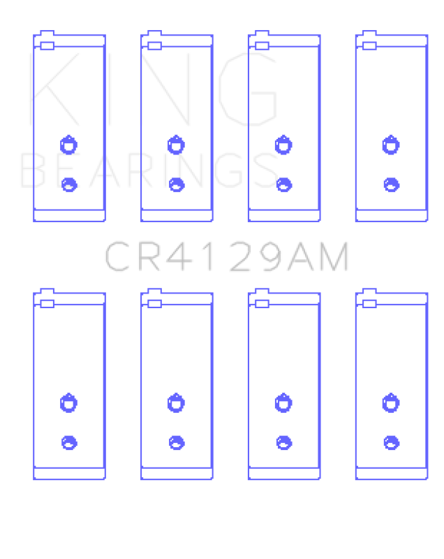 King Engine Bearings Toyota 18R/21R (Size +1.0) Connecting Rod Bearing Set Bearings King Engine Bearings