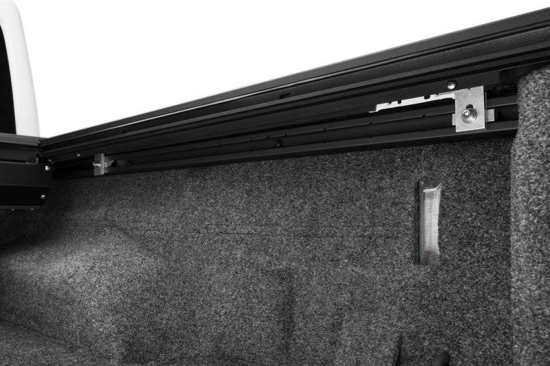 Rugged Ridge 20-22 Jeep Gladiator w/o Trail Rail Sys Armis Tonneau Cover w/Max Track - Tex. Blk Tonneau Covers - Hard Fold Rugged Ridge