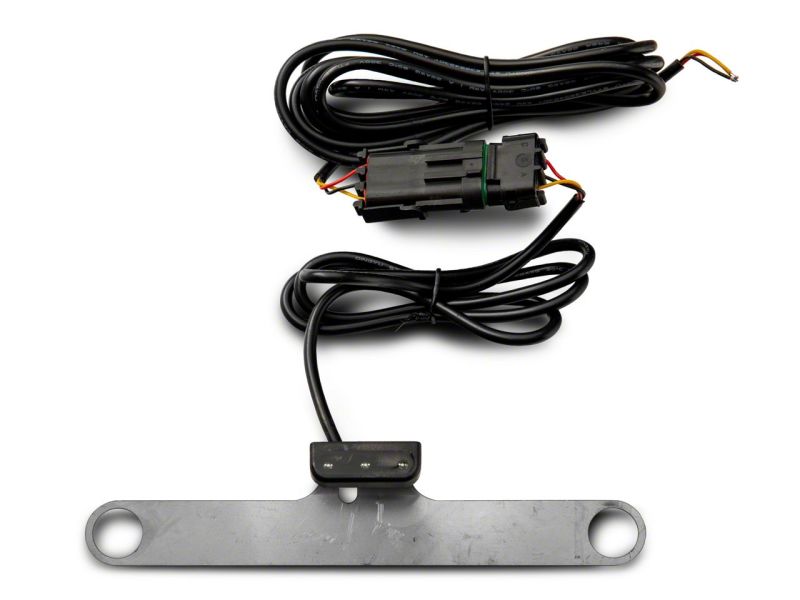 Raxiom 07-18 Jeep Wrangler JK Axial Series License Plate Bracket w/ LED Brake Light Brake Lights Raxiom