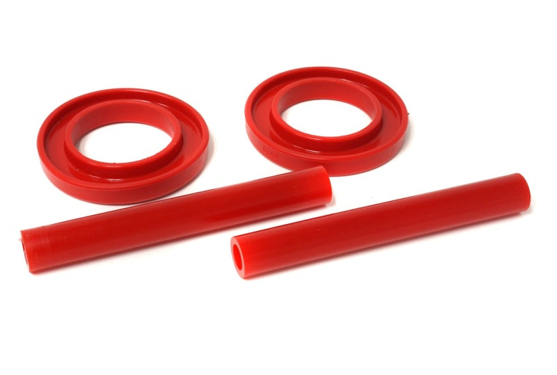 Energy Suspension 83-04 Ford Mustang SVO Red Front Spring Upper & Lower Isolator Set Bushing Kits Energy Suspension