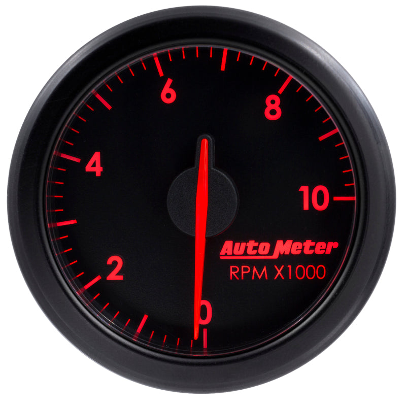 Autometer Airdrive 2-1/6in Tachometer Gauge 0-10K RMP - Black Gauges AutoMeter