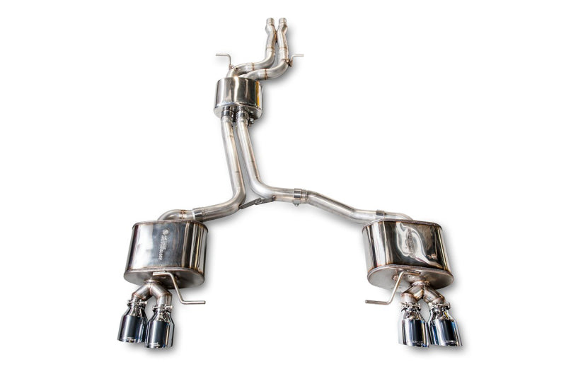 AWE Tuning Audi 8R SQ5 Touring Edition Exhaust - Quad Outlet Chrome Silver Tips Catback AWE Tuning