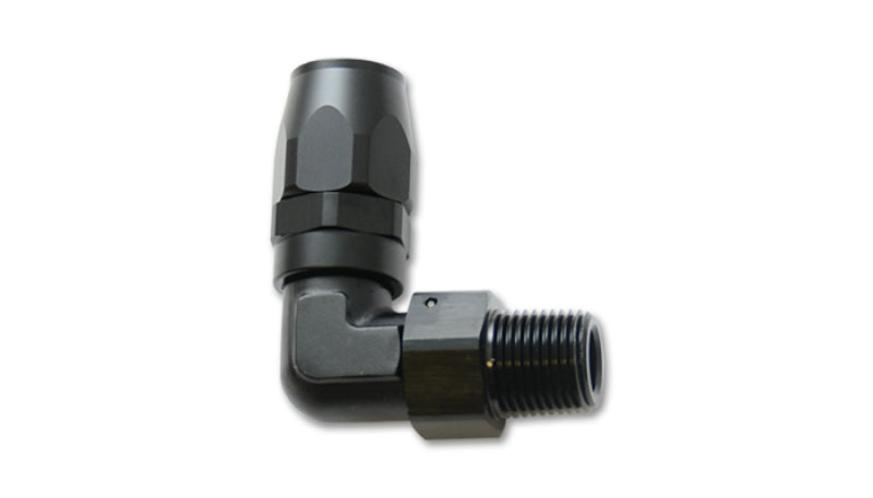 Vibrant Male NPT 90 Degree Hose End Fitting -8AN - 3/8 NPT Fittings Vibrant