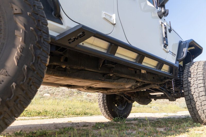 DV8 Offroad 2007-2018 Jeep Wrangler JK 4-Door Rock Sliders Body Armor & Rock Rails DV8 Offroad