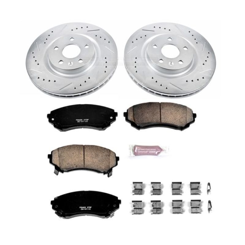 Power Stop 08-14 Cadillac CTS Front Z23 Evolution Sport Brake Kit Brake Kits - Performance D&S PowerStop