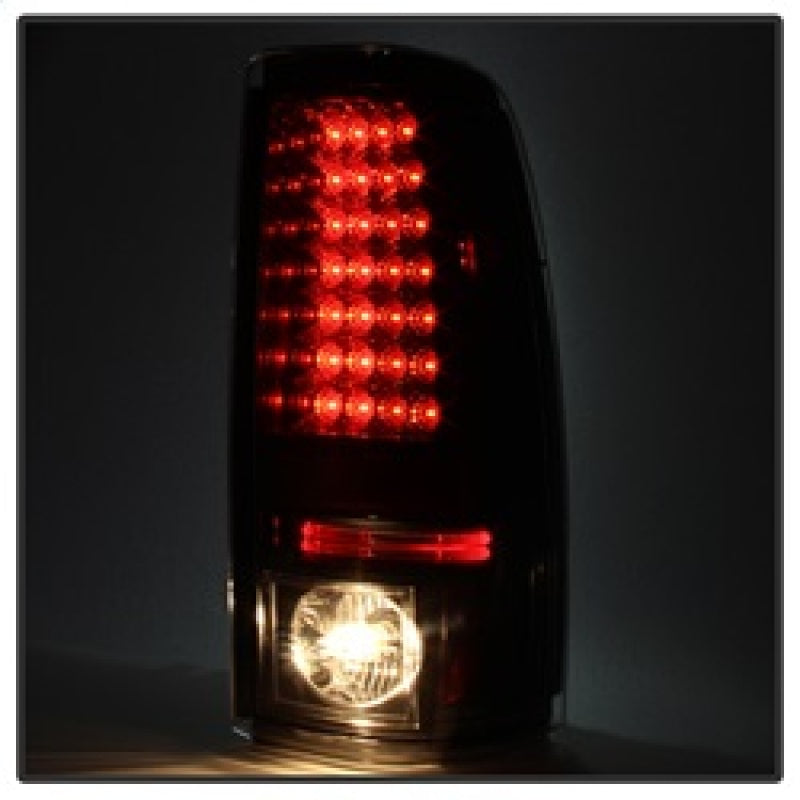 Spyder Chevy Silverado 1500 03-06 (Not Fit Stepside)LED Tail Lights Blk Smke ALT-YD-CS03-LED-BSM Tail Lights SPYDER