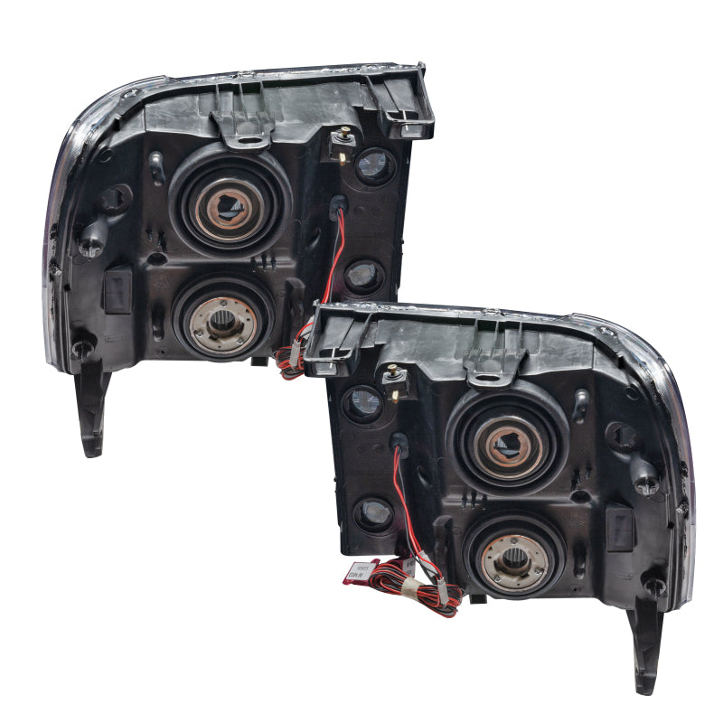 Oracle Lighting 07-13 GMC Sierra Pre-Assembled LED Halo Headlights - Blue Headlights ORACLE Lighting