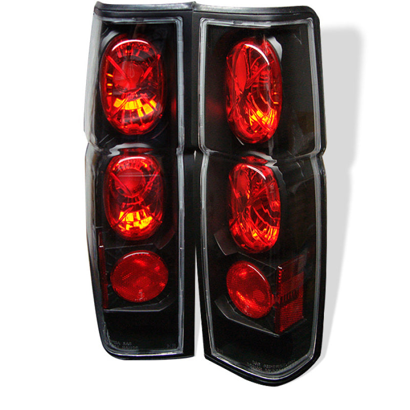 Spyder Nissan Hardbody 86-97 Euro Style Tail Lights Black ALT-YD-NH86-BK Tail Lights SPYDER
