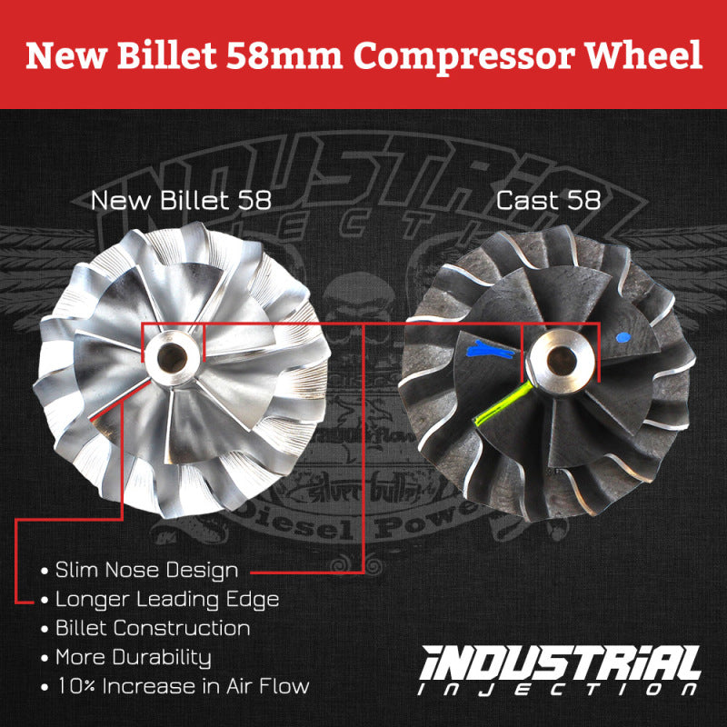 Industrial Injection Boxer 58 Turbo Kit w/ Bullet Blade Technology - 03-07 Cummins Turbo Kits Industrial Injection