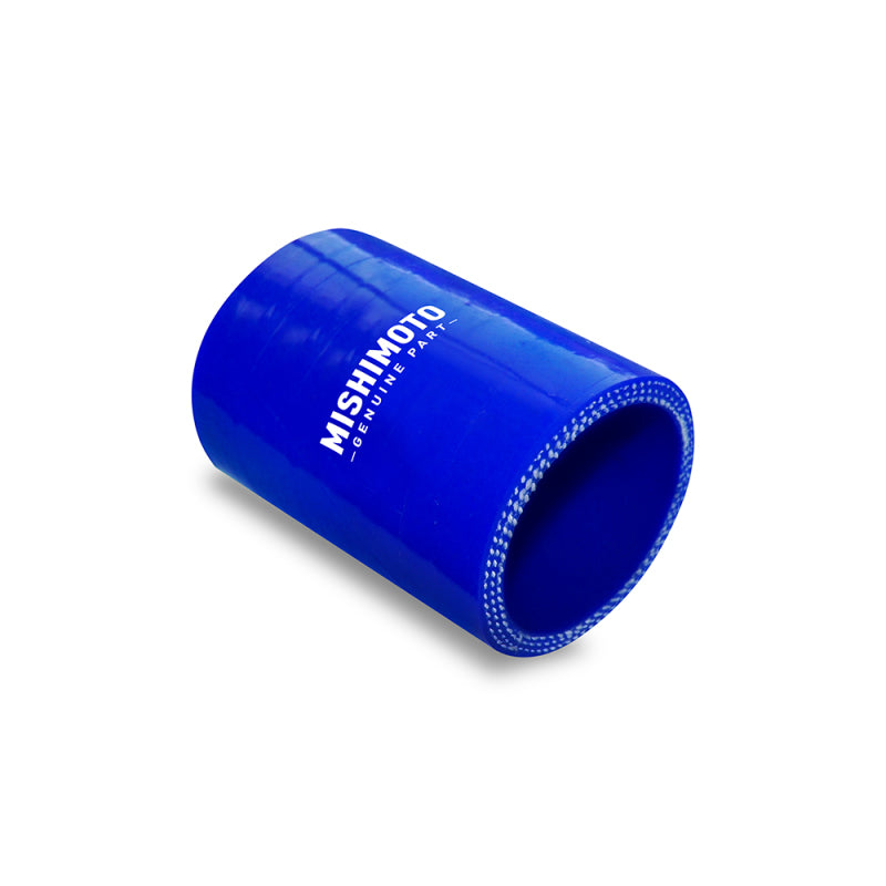Mishimoto 4 Inch Straight Coupler - Blue Silicone Couplers & Hoses Mishimoto