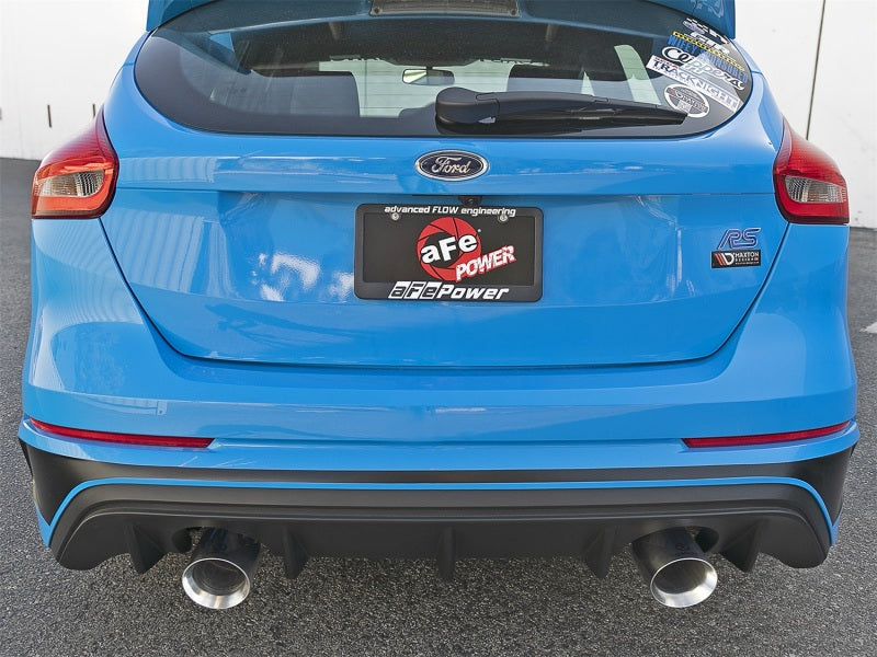 aFe Takeda 3in 304 SS Axle-Back Exhaust System w/ Polished Tip 16-18 Ford Focus RS 2.3L (t) Axle Back aFe