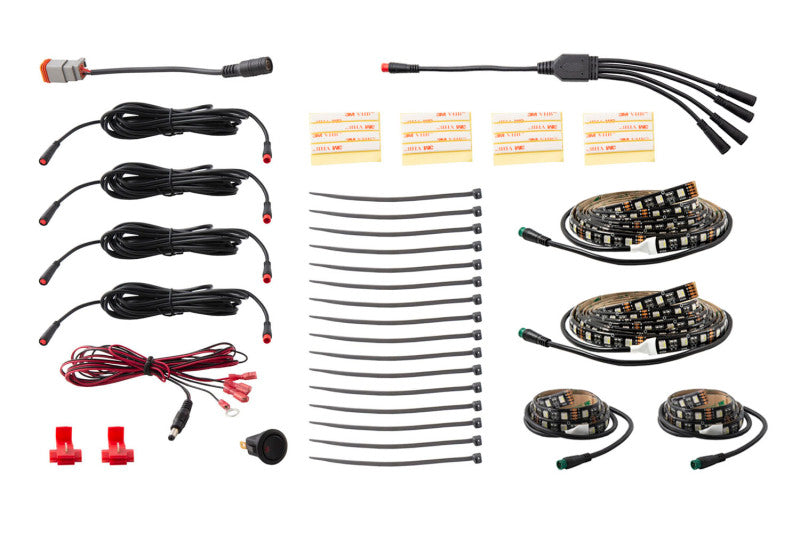 Diode Dynamics RGBW Multicolor Underglow LED Kit Light Strip LED Diode Dynamics