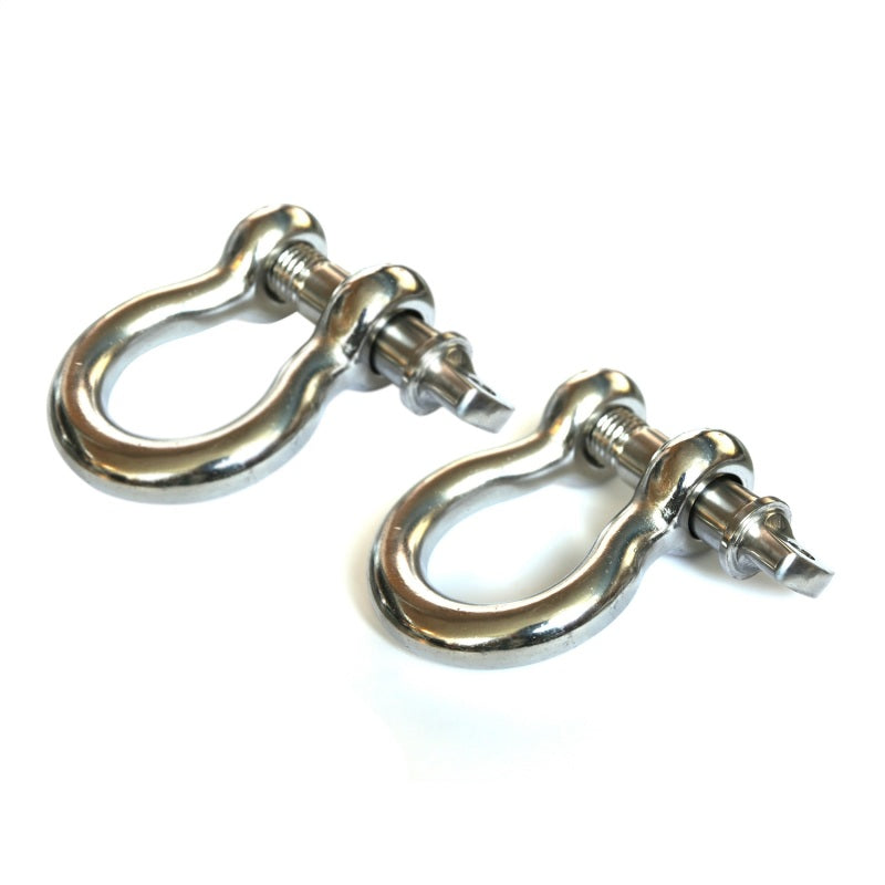 Rugged Ridge Stainless Steel 3/4in D-Shackles Shackle Kits Rugged Ridge