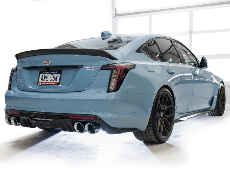 AWE Tuning 22-26 Cadillac CT5-V Blackwing SwitchPath Exhaust - Chrome Silver Tips Catback AWE Tuning