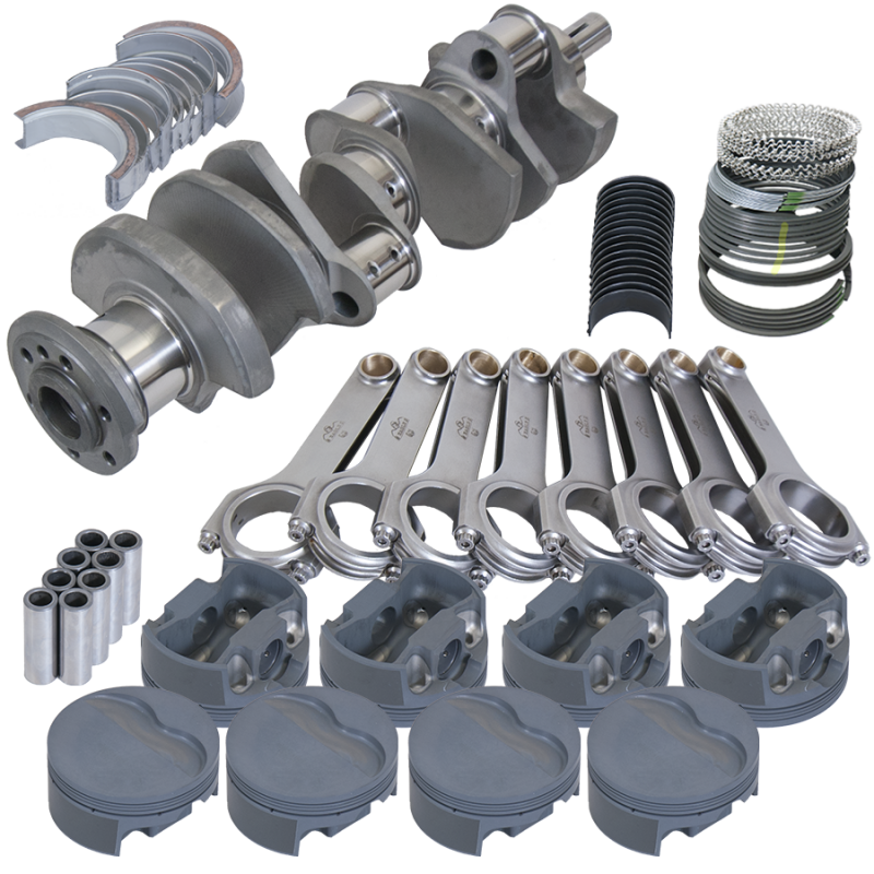 Eagle Pontiac 455 4.500in Crank 6.800in H-Beam -6cc Flat Top 4.155in Pistons Rotating Assembly Rotating Assemblies Eagle