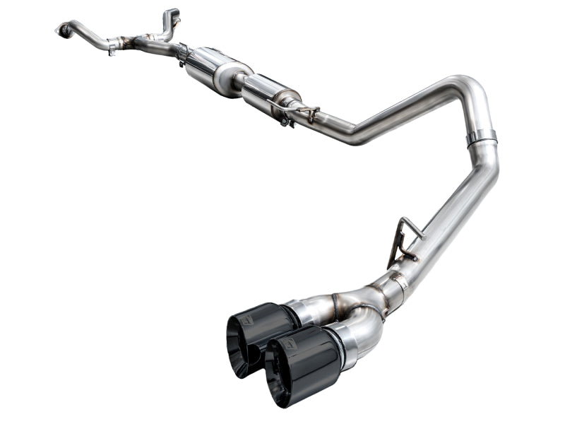 AWE 0FG Exhaust for 3rd Gen Toyota Tundra - Dual Diamond Black Tips Catback AWE Tuning