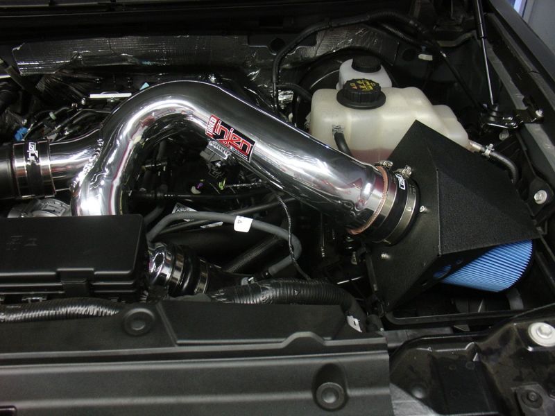 Injen 12-13 Ford F-150 V6 3.5L Eco Boost Engine Short Ram Intake Kit w/ MR Tech - Wrinkle Black Cold Air Intakes Injen