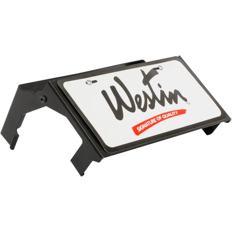 Westin MAX Winch Tray License Plate Bracket - Black License Plate Relocation Westin