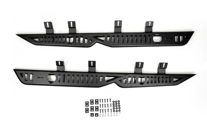 DV8 24-25 Toyota Tacoma Double Cab OE Plus Side Steps Skid Plates DV8 Offroad