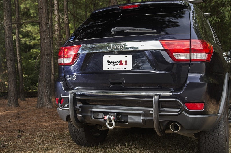 Rugged Ridge Rear Bumper Guard Black. Double Tube 11-18 WK Bumpers - Steel Rugged Ridge