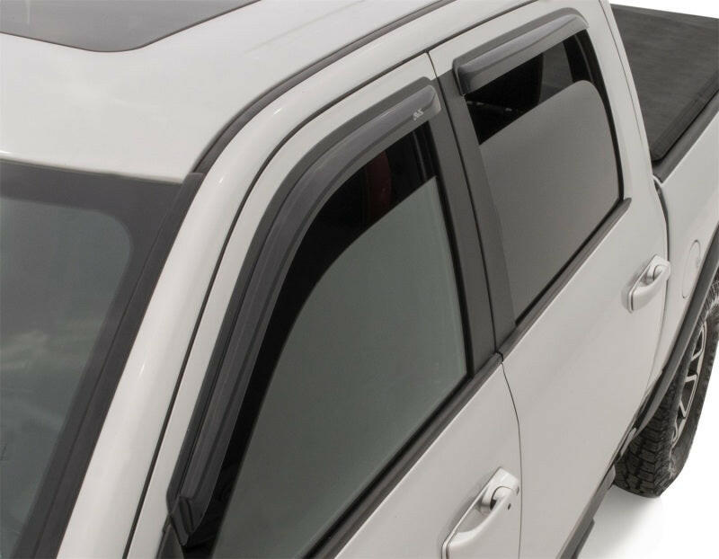 AVS 2019 RAM 1500 Crew Cab Ventvisor Outside Mount Front & Rear Window Deflectors 4pc - Smoke Wind Deflectors AVS