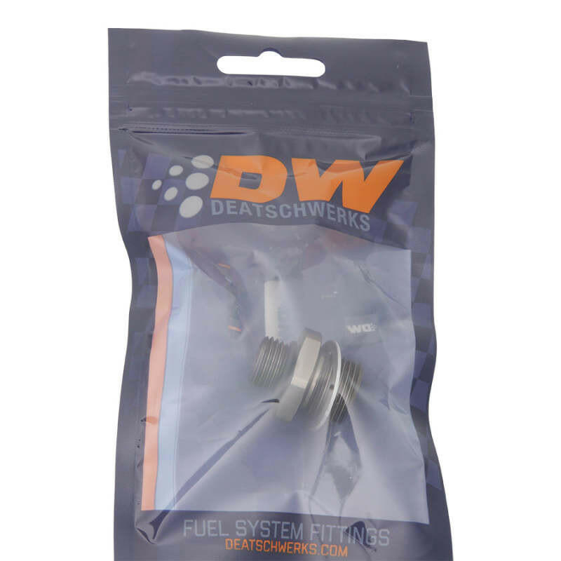 DeatschWerks 6AN ORB Male To 18 X 1.5 Metric Male (Incl O-Ring and Crush Washer) Fittings DeatschWerks