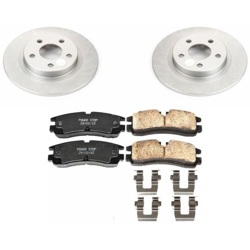 Power Stop 98-02 Cadillac Seville Rear Z17 Evolution Geomet Coated Brake Kit Brake Kits - Performance Blank PowerStop