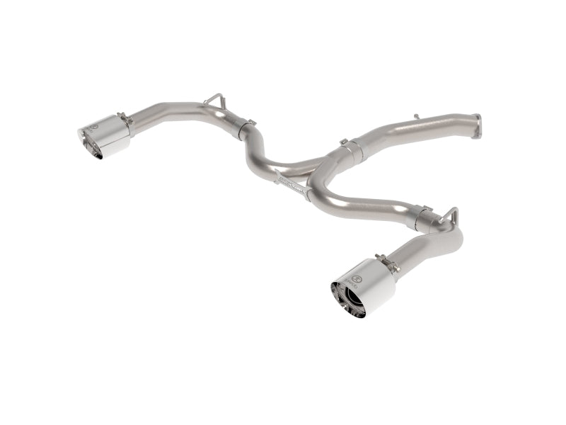 aFe Takeda 20-21 Kia Forte GT 1.6L (t) 3in to 2.5in SS Axle-Back Exhaust System w/ Polished Tips Axle Back aFe