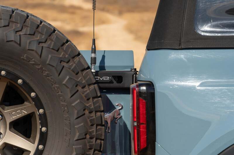 DV8 Offroad 21-24 Ford Bronco Tire Carrier Chase Racks DV8 Offroad