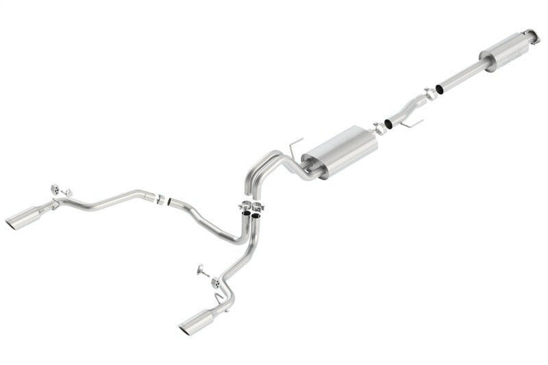 Borla 15-16 Ford F-150 3.5L EcoBoost Ext. Cab Std. Bed Catback Exhaust S-Type Single Split Rear Exit Catback Borla