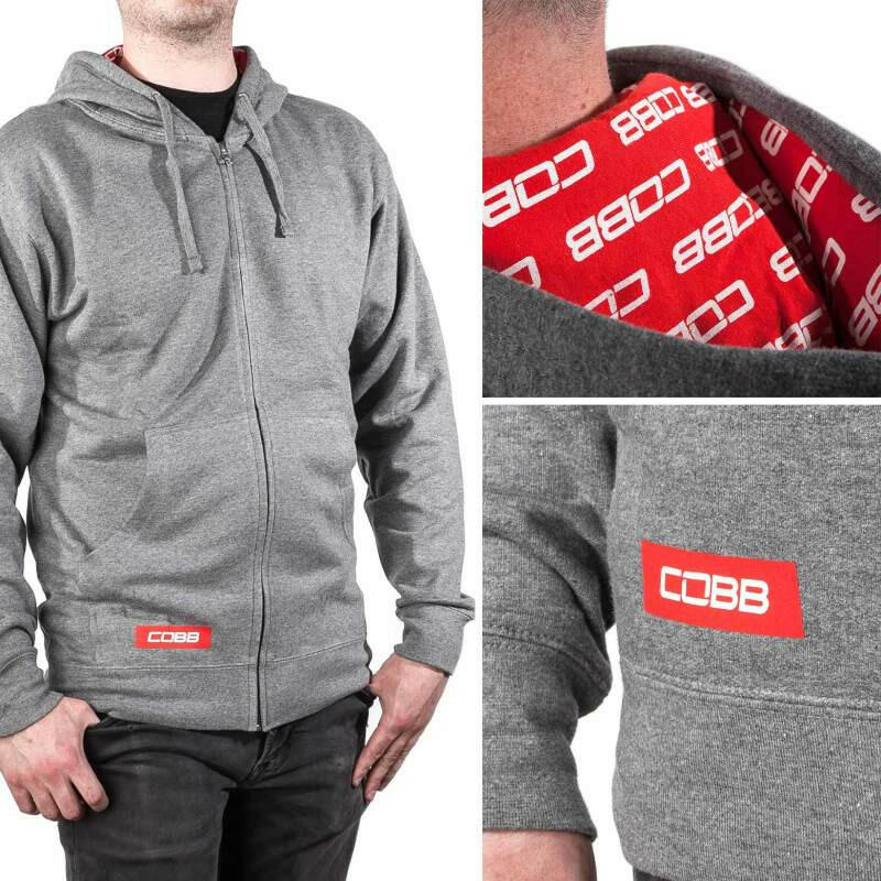 Cobb Grey Zippered Hoodie - Size Small Shirts COBB
